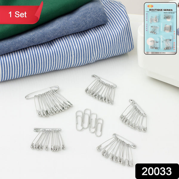 Steel Safety Pins Set